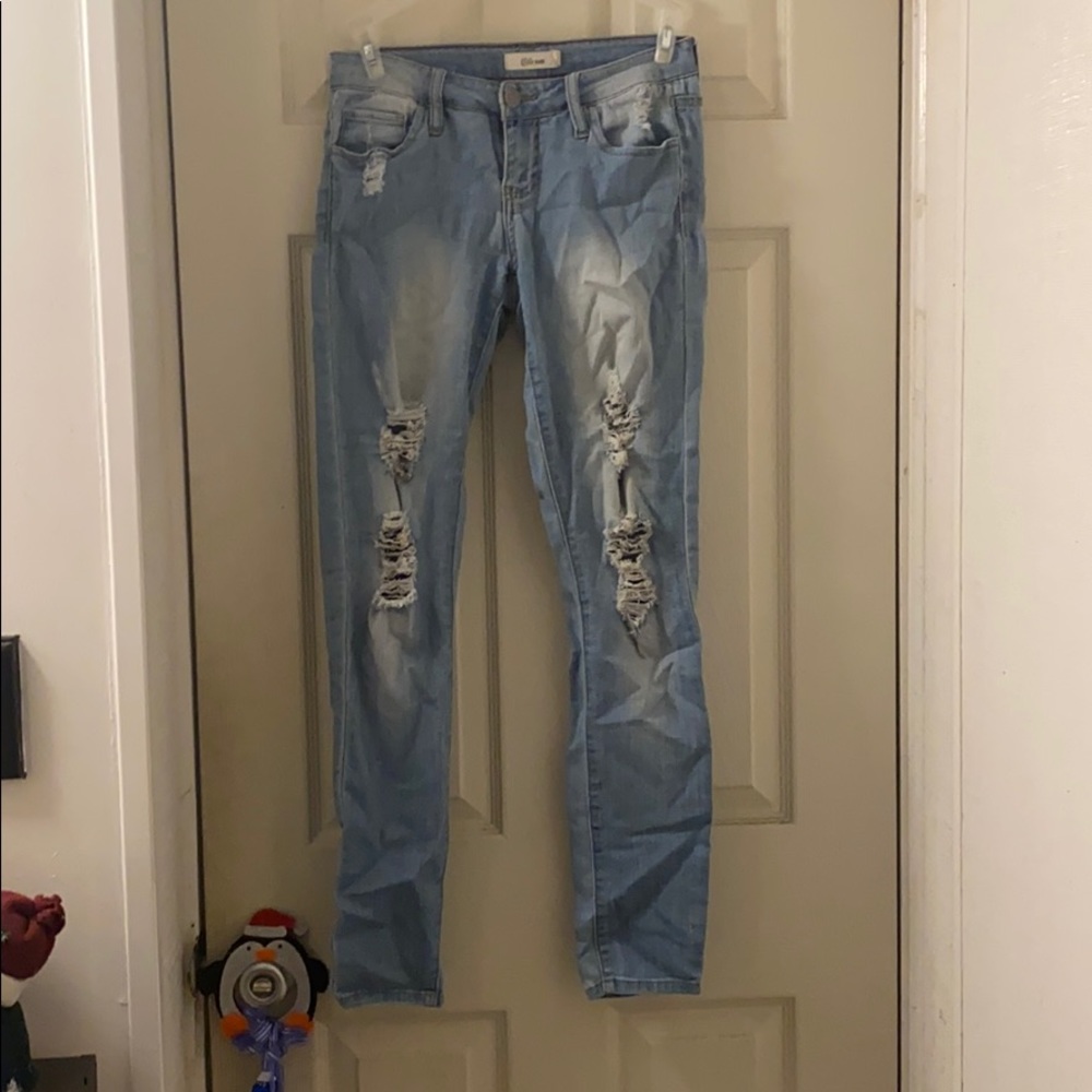 Charlotte Russe Ripped Skinny Jeans